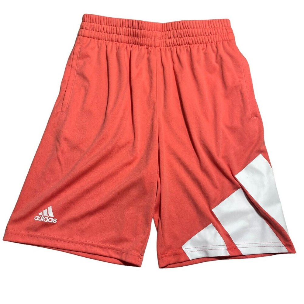 Adidas Boys Turbo Pink Basketball Shorts Unisex